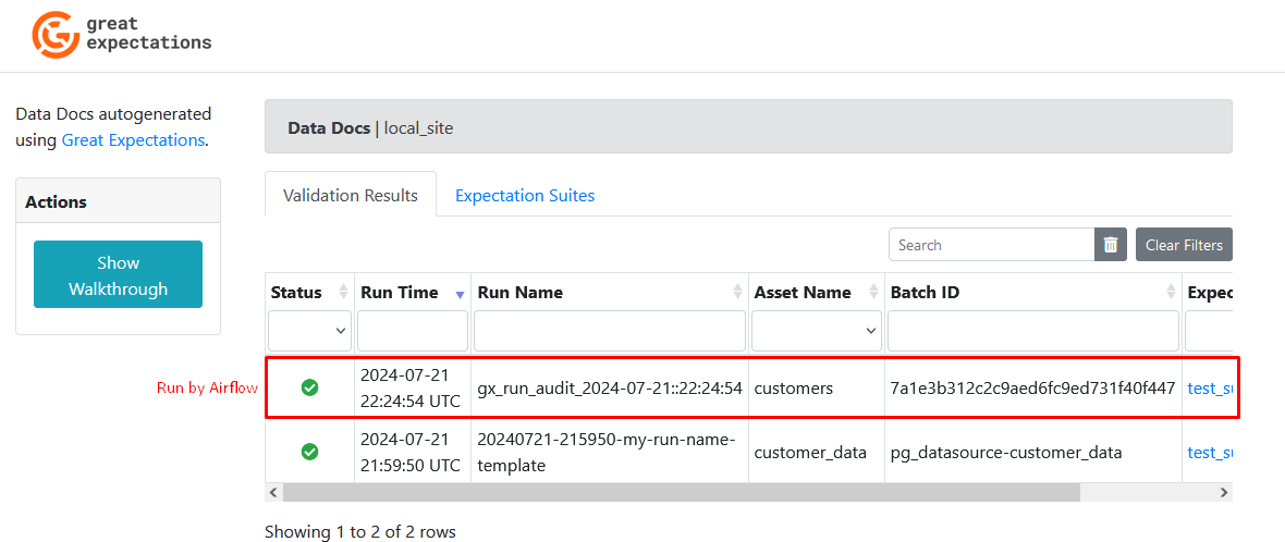 Refreshed Data Docs